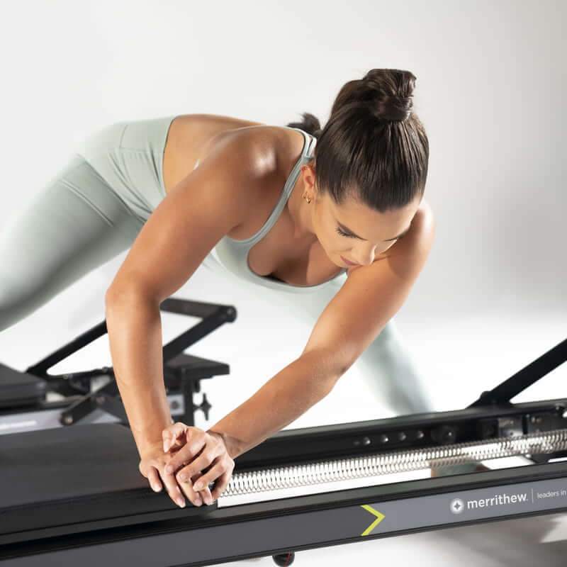 Merrithew MPX Reformer Package with Vertical Stand, view 5, RecovAthlete