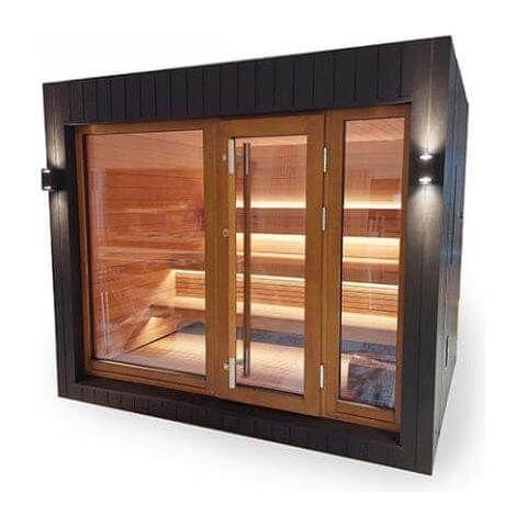 SaunaLife Model G7 6 Person Pre-Assembled Outdoor Home Sauna | Garden Series, view 3, RecovAthlete