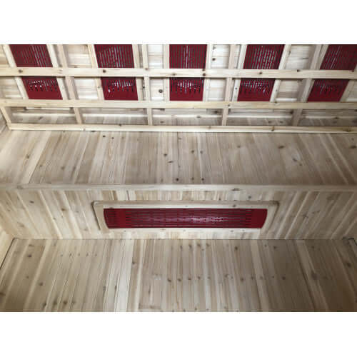 Sunray Cayenne 4-person outdoor infrared sauna HL400D for backyard - RecovAthlete