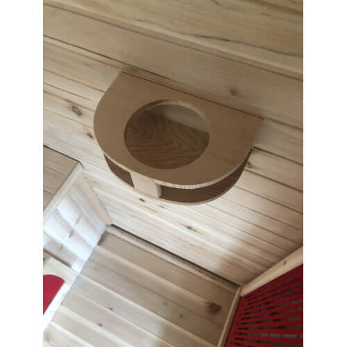 Sunray Cayenne 4 person outdoor infrared sauna HL400D with shingled roof - RecovAthlete