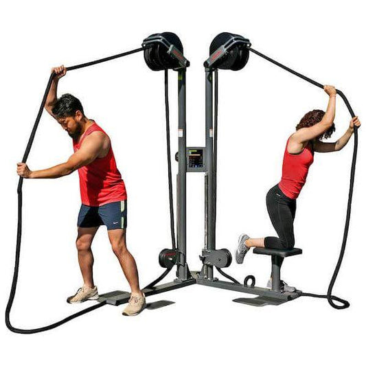 Users engaging with the RX2500D at the gym