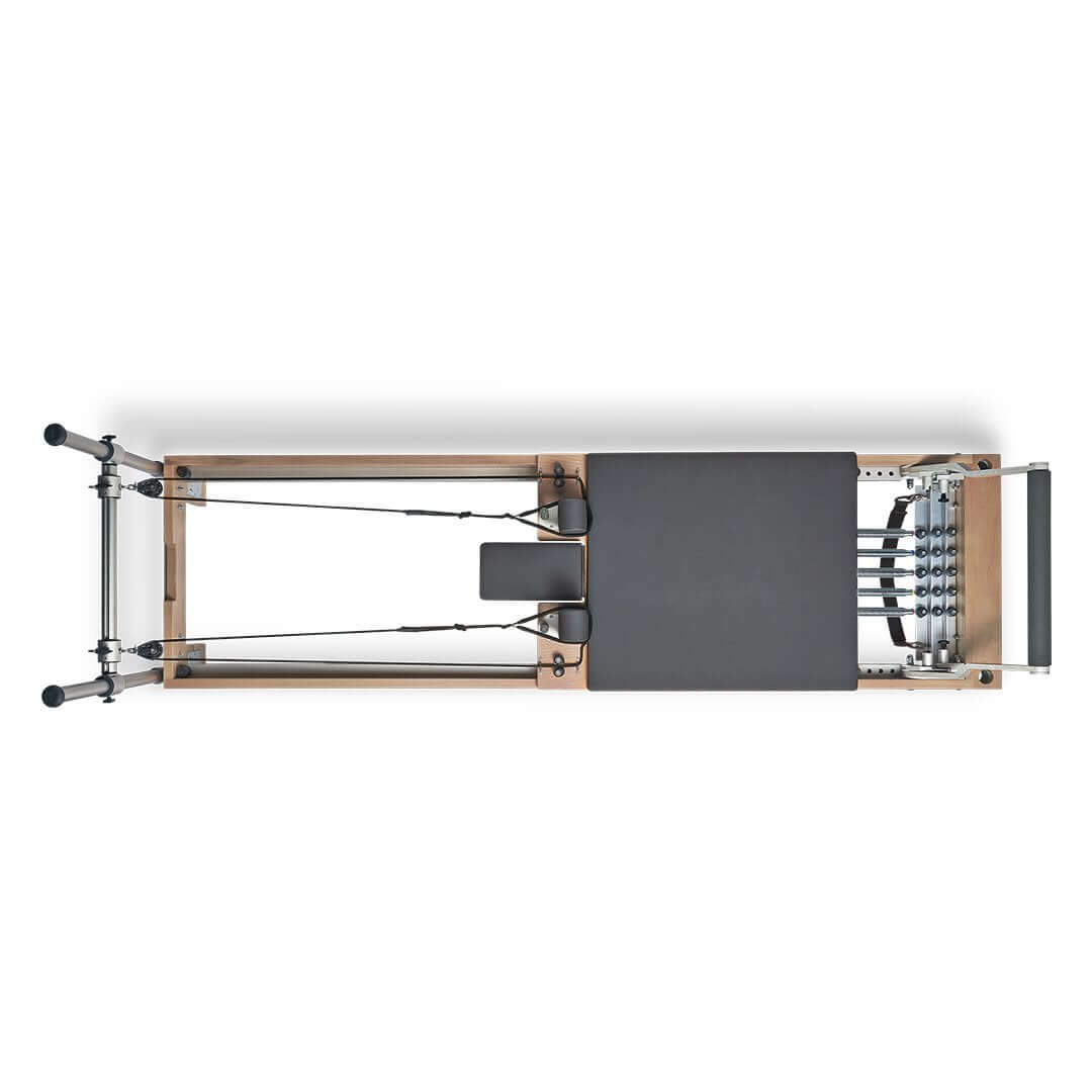 Versatile resistance settings on BASI Pilates Reformer