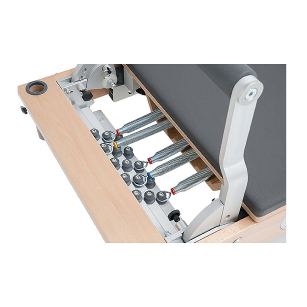Versatile spring settings on BASI Pilates Reformer