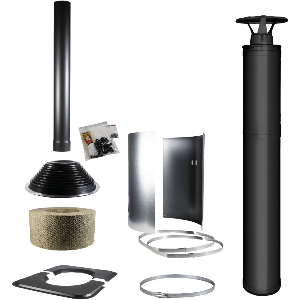 Harvia Sauna Stove Chimney Kit-Black | WHP1500M, RecovAthlete