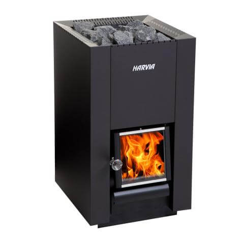 Harvia Linear 16 Wood Burning 17.9kW Sauna Stove | WK160C, RecovAthlete