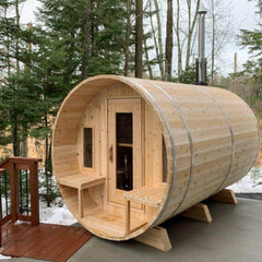 Dundalk Tranquility Barrel Sauna 6'6" x 9'10"