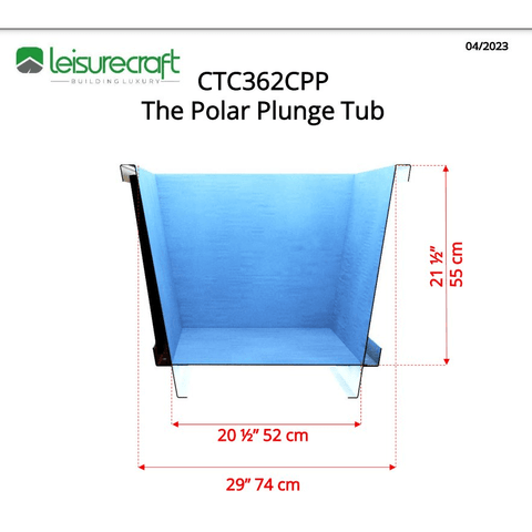 Dundalk Leisure Craft The Polar Plunge Tub - 784083521132No Tub CoverDundalkCold Plunge TherapyRecovAthlete