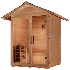 Golden Designs "Arlberg" 3 Person Traditional Outdoor Sauna - Canadian Hemlock - GDI-8103-01Golden Designs Inc.SaunasRecovAthlete