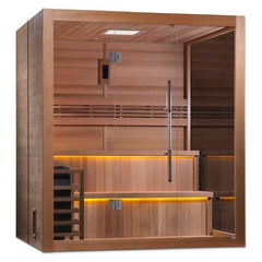 Golden Designs "Kuusamo Edition" 6 Person Indoor Traditional Steam Sauna - Canadian Red Cedar Interior - GDI-7206-01Golden Designs Inc.SaunasRecovAthlete