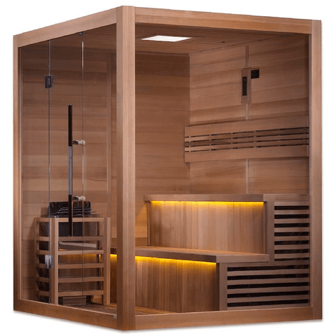 Golden Designs "Kuusamo Edition" 6 Person Indoor Traditional Steam Sauna - Canadian Red Cedar Interior - GDI-7206-01Golden Designs Inc.SaunasRecovAthlete