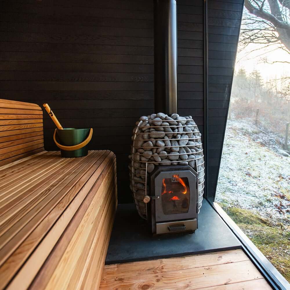 HUUM HIVE WOOD Wood-burning Sauna Stove 13kW/17kW, view 2, RecovAthlete