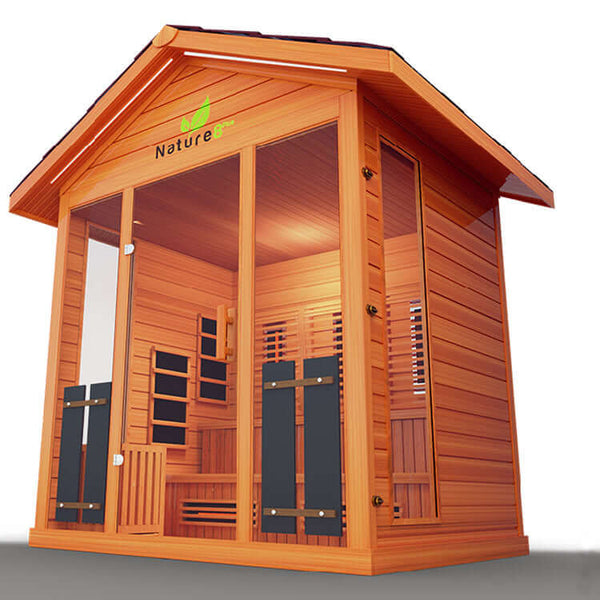 Nature 8 Plus Outdoor Sauna | 4-6 Person | RecovAthlete