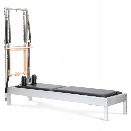 Elina Pilates Classic Aluminium Reformer 86 inches with Tower — classical Pilates reformer with leather straps