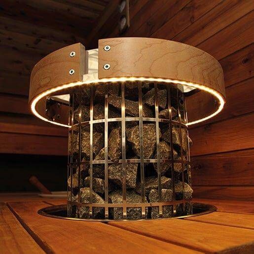 Harvia Safety Railing w/ LED-Lighting for Cilindro 6/8kW Sauna Heaters | HPCU3L, view 2, RecovAthlete