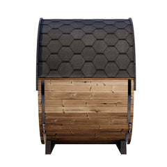 SaunaLife Model EE6G Ergo Elegance Series | 4 Person Outdoor Barrel Sauna